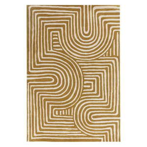Okrovožltý vlnený koberec 120x170 cm Reef – Asiatic Carpets vyobraziť