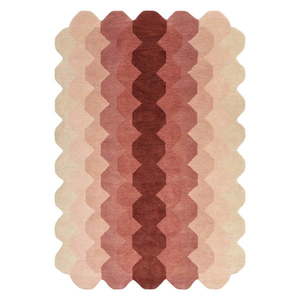 Ružový vlnený koberec 160x230 cm Hive – Asiatic Carpets vyobraziť