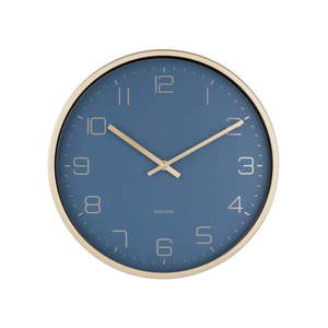 Modré nástenné hodiny Karlsson Elegance vyobraziť