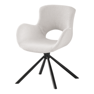Sconto Jedálenská stolička OMURAM biela/čierna vyobraziť