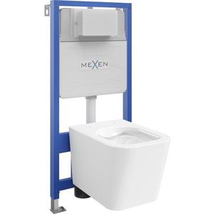 MEXEN/S - WC predstenová inštalačná sada Fenix Slim s misou WC Teo, biela 6103385XX00 vyobraziť