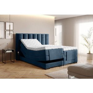 Elektrická polohovacia boxspringová posteľ VERONA Eltap Lukso 40 - modrá vyobraziť