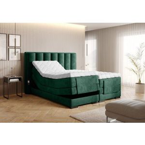 Elektrická polohovacia boxspringová posteľ VERONA Eltap Nube 35 - tmavo zelená vyobraziť