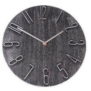 Nástenné hodiny Berry dark grey, pr. 30, 5 cm, plast vyobraziť