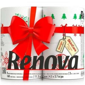 Renova 3vrstvový toaletný papier Vianočná edícia, 4 ks vyobraziť