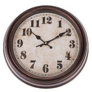 Nástenné hodiny Rustik, pr. 30, 5 cm, plast vyobraziť