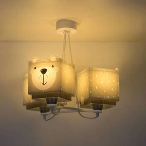 Dalber Detská závesná lampa Little Teddy, 3 svetlá vyobraziť