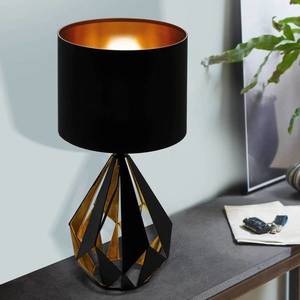 EGLO Stolová lampa Carlton, čierna/medená vyobraziť