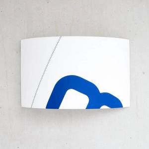 lumbono Nástenné svetlo Heimathafen z plachty, biela/modrá vyobraziť