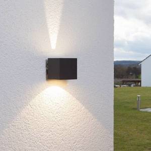 Lucande Vonkajšie nástenné LED svietidlo Jarno grafit vyobraziť