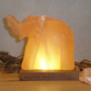Wagner Life Soľná LED lampa Slon s podstavcom, jantárová vyobraziť