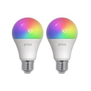 PRIOS Prios LED E27 žiarovka A60 9W RGBW WLAN matná 2ks vyobraziť