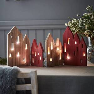 Markslöjd Dekoračné LED svietidlo View z dreva, červená vyobraziť