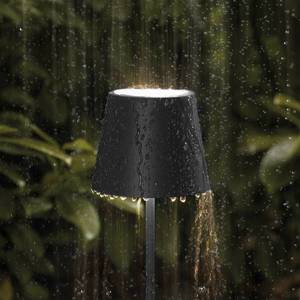 Sigor LED lampa Nuindie s batériou, okrúhla 38 cm čierna vyobraziť