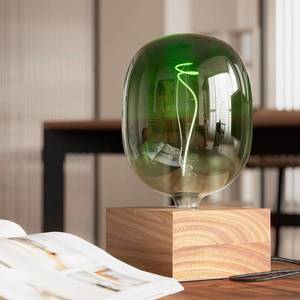 Calex Calex Square Wood stolová lampa z dreva vyobraziť