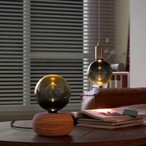 Calex Calex Round Wood stolová lampa z dreva vyobraziť