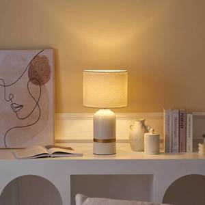 Pauleen Pauleen Glowing Soul stolová lampa, látka keramika vyobraziť