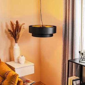 Argon Závesná lampa Fredik, Ø 45 cm, čierna/zlatá vyobraziť