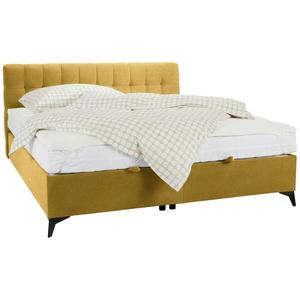 Kontinentálna posteľ Magic, 160x200cm, žltá vyobraziť