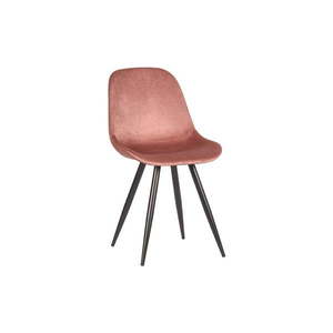 Svetloružové zamatové jedálenské stoličky v súprave 2 ks Capri – LABEL51 vyobraziť