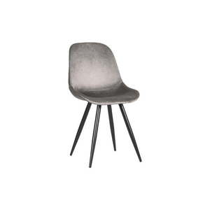 Sivé zamatové jedálenské stoličky v súprave 2 ks Capri – LABEL51 vyobraziť