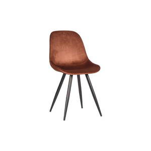 Zamatové jedálenské stoličky v tehlovej farbe v súprave 2 ks Capri – LABEL51 vyobraziť