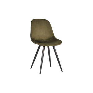Khaki zamatové jedálenské stoličky v súprave 2 ks Capri – LABEL51 vyobraziť