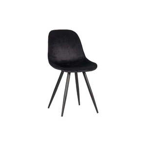 Čierne zamatové jedálenské stoličky v súprave 2 ks Capri – LABEL51 vyobraziť