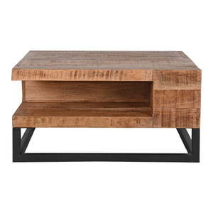 Konferenčný stolík z mangového dreva v prírodnej farbe 80x80 cm Cube - LABEL51 vyobraziť