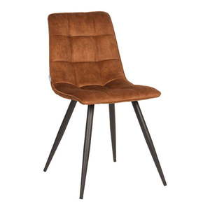 Zamatové jedálenské stoličky v tehlovej farbe v súprave 2 ks Jelt – LABEL51 vyobraziť