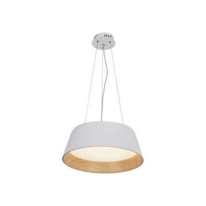 LED závesné svietidlo s kovovým tienidlom v bielo-prírodnej farbe ø 45 cm Umbria – Candellux Lighting vyobraziť