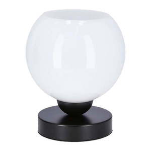 Biela stolová lampa so skleneným tienidlom (výška 19 cm) Caldera – Candellux Lighting vyobraziť