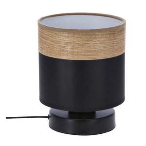 Čierna stolová lampa s textilným tienidlom (výška 18 cm) Porto – Candellux Lighting vyobraziť