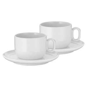 Biele porcelánové šálky v súprave 2 ks na cappuccino 160 ml Barista – WMF vyobraziť