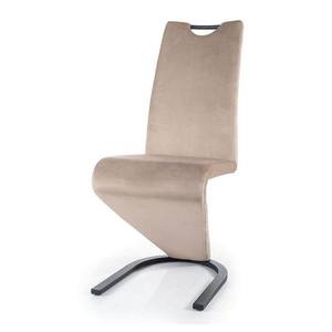 Sconto Jedálenská stolička SIGH-090 tmavobéžová/čierna vyobraziť