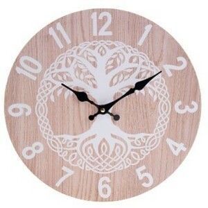 Nástenné hodiny Linden, pr. 34 cm, drevo vyobraziť