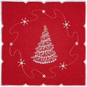 Forbyt Vianočný obrus Strom červená, 35 x 35 cm vyobraziť