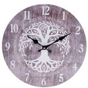 Nástenné hodiny Willow, pr. 34 cm, drevo vyobraziť