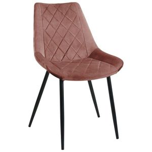 Čalouněná designová židle Justina růžová vyobraziť