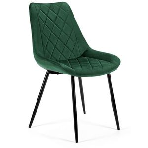 Čalouněná designová židle Justina zelená vyobraziť