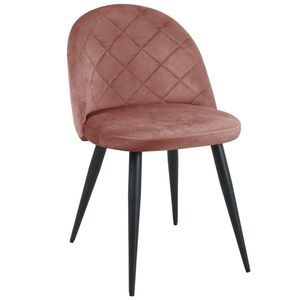 Čalouněná designová židle Poppy růžová vyobraziť