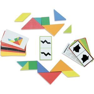 Hra souboj tangramů TANTAN vícebarevná vyobraziť