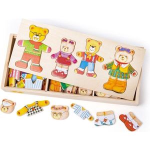 Oblékací puzzle BEAR FAMILY viacfarebné vyobraziť