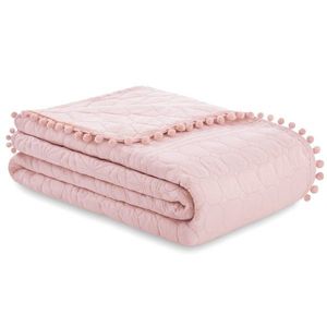 Přehoz na postel AmeliaHome Meadore pudrově růžový vyobraziť