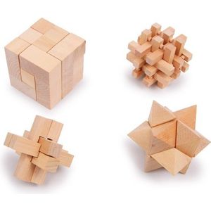 Sada drevených puzzle VAS hnedá vyobraziť