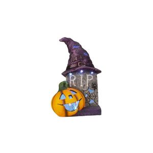 MAKRO - Hrob Halloween s tekvicou LED vyobraziť