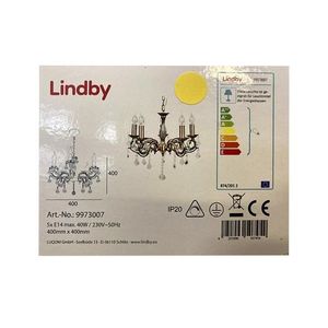 Lindby Lindby - Luster na reťazi KORA 5xE14/40W/230V vyobraziť