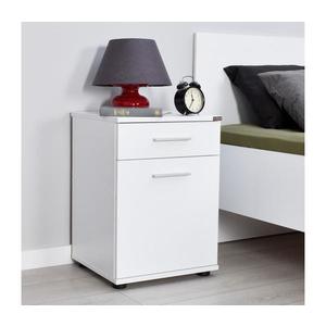 Adore Furniture Nočný stolík 57x40 cm biela vyobraziť