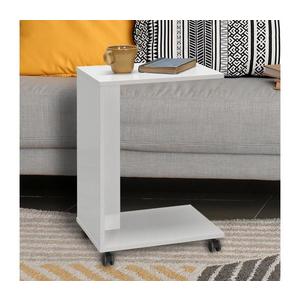 Adore Furniture Odkladací stolík 65x35 cm biela vyobraziť