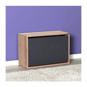 Adore Furniture Skrinka na topánky 42x60 cm hnedá/antracit vyobraziť